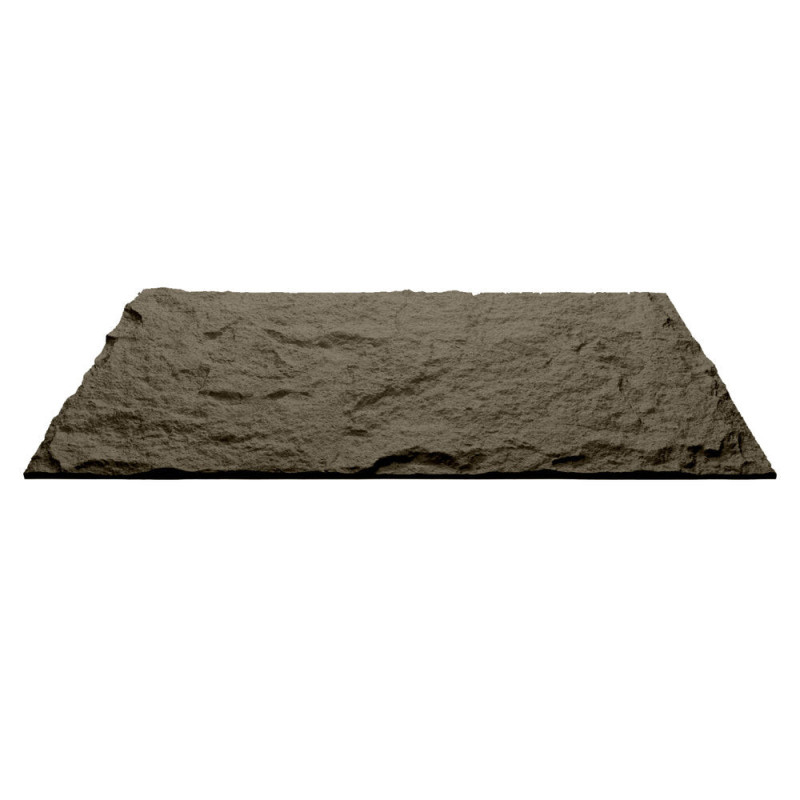 Pannello decorativo effetto roccia pietra 3D grigio vulcano