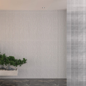 Zoom Pannello decorativo effetto pietra graffiata 3D set 12 pz 8,6 mt2 rivestimento murale in PU 120 x 60 x 2,5 Bianco Alabastro