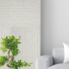 Pannello decorativo effetto pietra graffiata 3D bianco alabastro