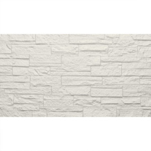 Pannello decorativo effetto pietra mattoni 3D set 12 pz 8,6 mt2 rivestimento murale in PU 120 x 60 x 2,5 Quarzite Bianco