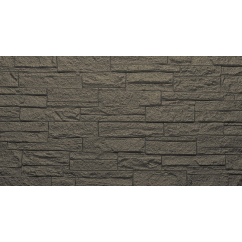 Pannello decorativo effetto pietra mattoni 3D grigio ardesia