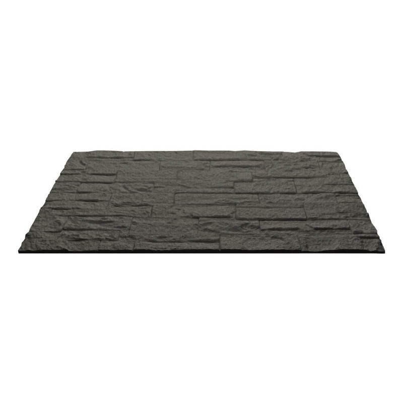 Pannello decorativo effetto pietra mattoni 3D grigio ardesia