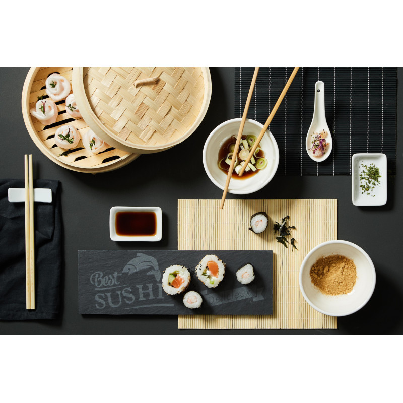 Set Wok 22 pz Kyoto carbon steel Ø28 cm - cucina orientale completa