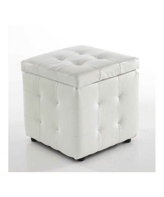 Pouff contenitore Dado - bianco