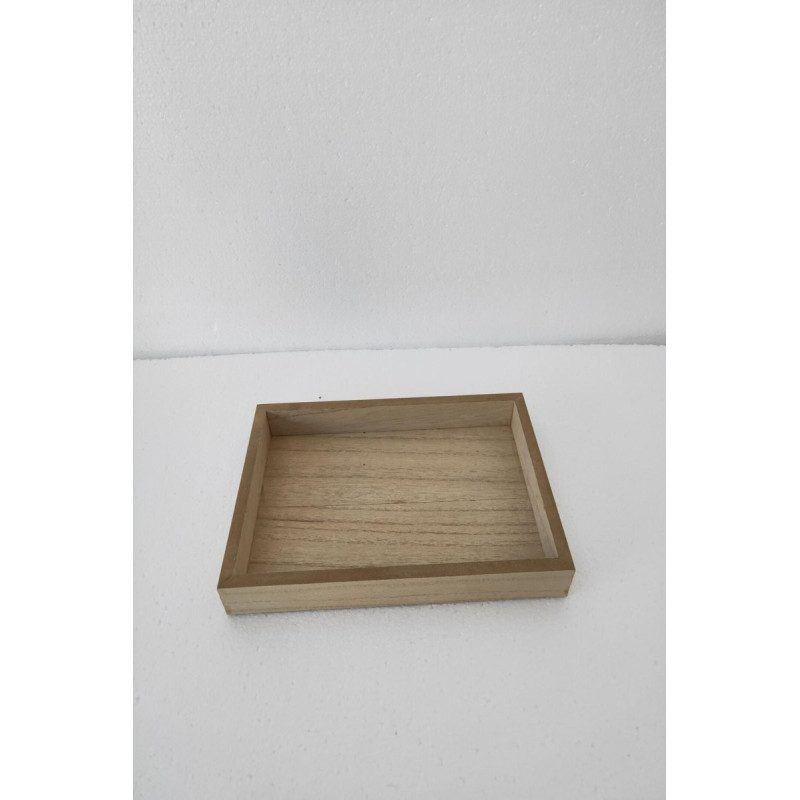 Vassoio legno naturale S 25x16x3 cm - pratico e decorativo