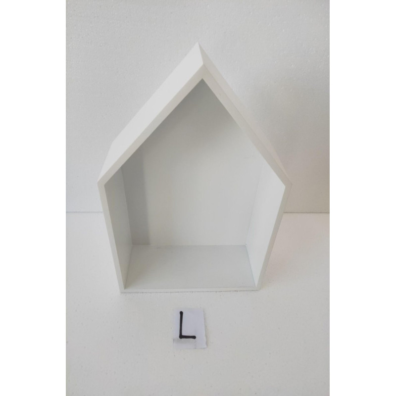 Mensola casetta L 26,5x10x35 cm - decorativa e funzionale