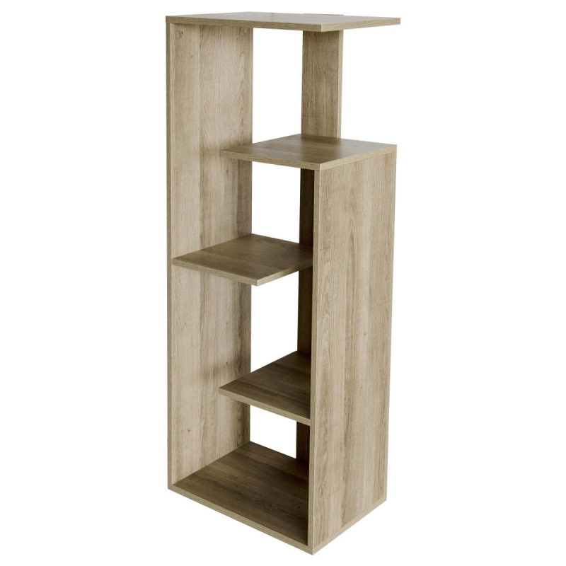 Libreria Ripiani Sfalsati 45x30x120 Marrone