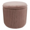 Pouf contenitore Leon rosa 38x38x35 - pratico e decorativo