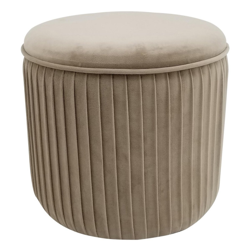 Pouf contenitore Leon beige 38x38x35 - pratico e versatile