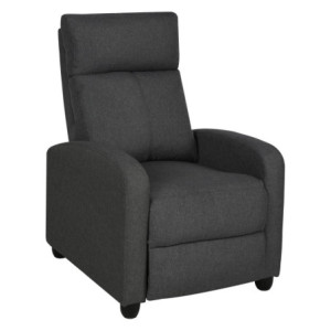 Poltrona Relax Tessuto Grigio Scuro 87x69x100 Desa