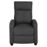 Poltrona relax tessuto grigio scuro Desa 87x69x100