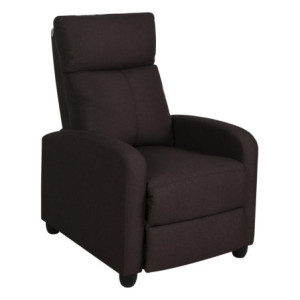 Zoom Poltrona Relax Desa Tessuto Marrone Scuro 87x69x100