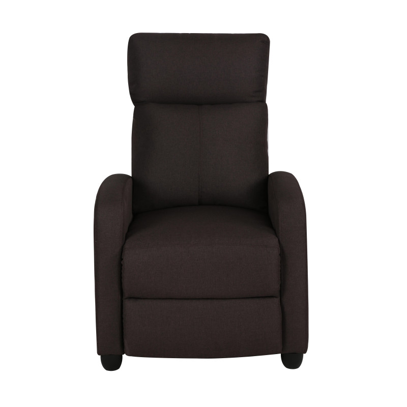 Poltrona Relax Desa Tessuto Marrone Scuro 87x69x100