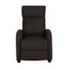 Poltrona Relax Desa Tessuto Marrone Scuro 87x69x100
