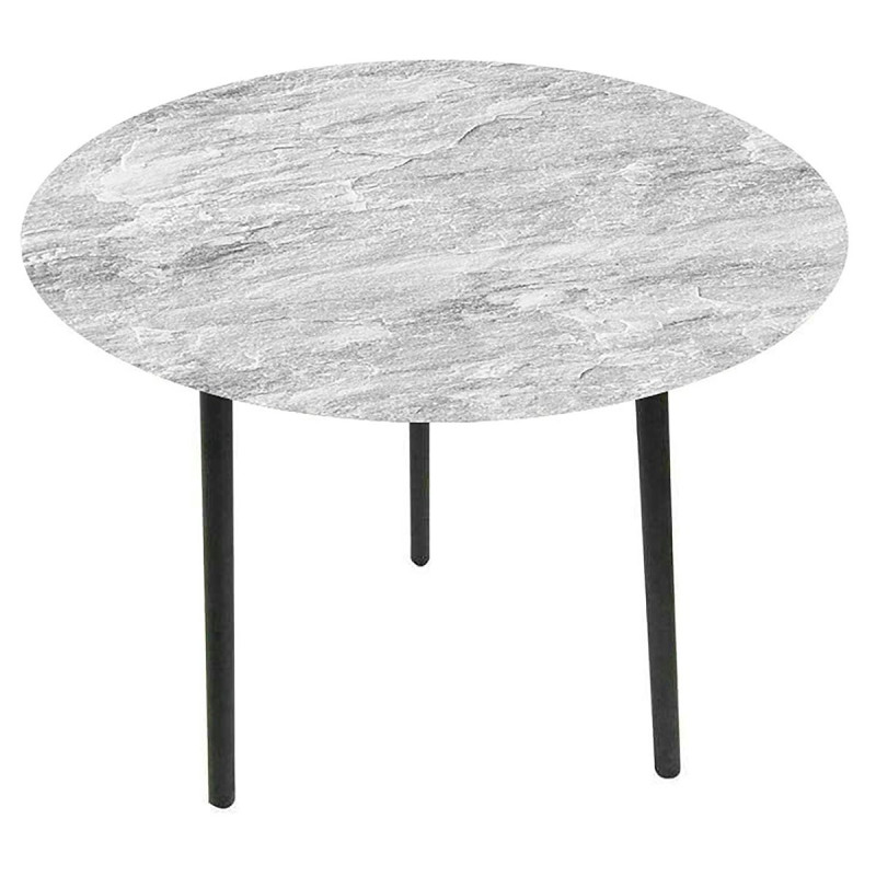 Tavolino Elise 40x40cm Grigio Chiaro Moderno e Compatto