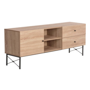 Porta Tv Arcadia 2vani A Giorno 2 Casetti 1 Anta Naturale/grigio