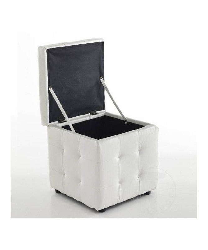 Pouff contenitore Dado - bianco