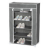 Scarpiera Armadio TNT 5 Ripiani 61x30x90cm Grigio Compatta