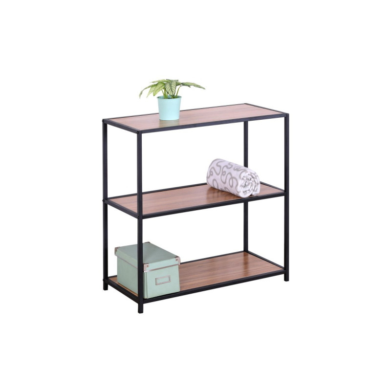 Scaffale Metallo e Legno 70x33x74cm: Robusto, Moderno e Versatile