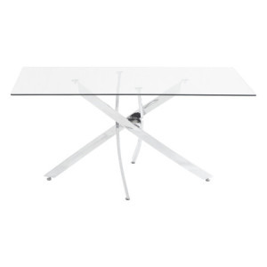 Tavolo Rettangolare Marley 160x90x75 Gambe Cromate