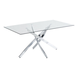 Zoom Tavolo Rettangolare Marley 160x90x75 Gambe Cromate