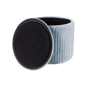 Zoom Pouf Contenitore Leon 38x35 Grigio