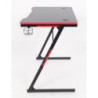 Scrivania Gaming Flame Nera/Rossa 80x50x75cm: Design e Comfort