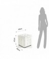 Pouff contenitore Dado - bianco