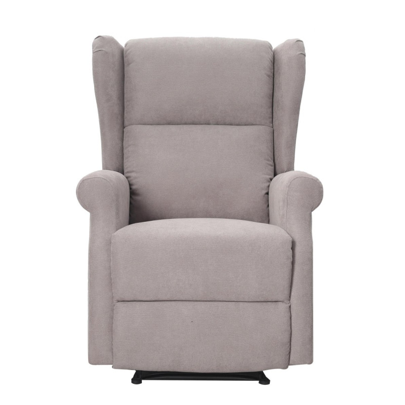 Poltrona Relax Maribel In Poliestere Tortora Reclinabile Manualmente