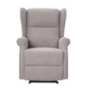 Poltrona Relax Maribel Poliestere Tortora Reclinabile Manuale