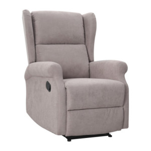 Zoom Poltrona Relax Maribel In Poliestere Tortora Reclinabile Manualmente