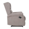 Poltrona Relax Maribel Poliestere Tortora Reclinabile Manuale