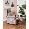 Poltrona Relax Maribel Poliestere Tortora Reclinabile Manuale