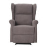 Poltrona Relax Maribel Poliestere Marrone Reclinabile Manuale