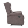 Poltrona Relax Maribel Poliestere Marrone Reclinabile Manuale