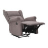 Poltrona Relax Maribel Poliestere Marrone Reclinabile Manuale