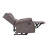 Poltrona Relax Maribel Poliestere Marrone Reclinabile Manuale