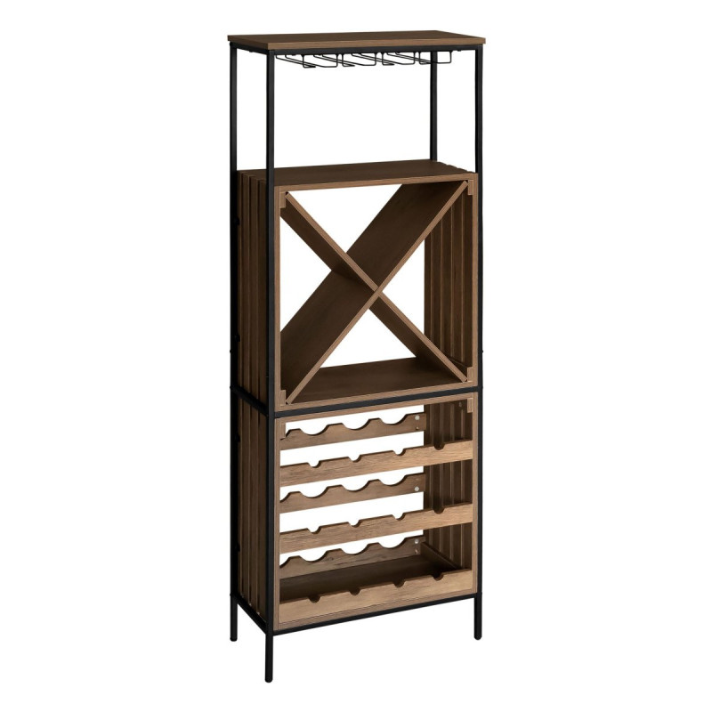 Cantinetta Grancru Metallo e Legno 63x28x170cm