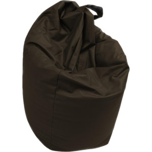 Pouf Sacco In Pu Grigio Scuro Lester 70*70*110cm