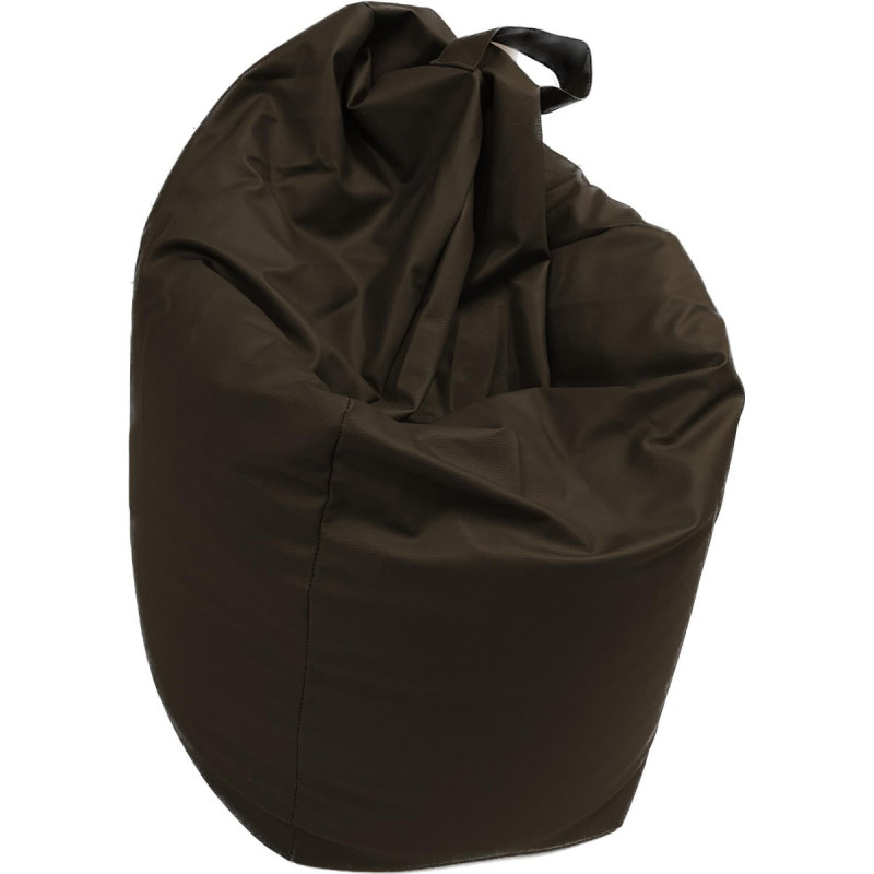 Pouf Sacco Lester PU Grigio Scuro 70x70x110cm