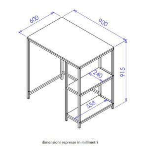 Zoom Mobile Lavatrice Janet Con 2 Ripiani Metallo Bianco /legno Trattato Naturale 90x60x93cm
