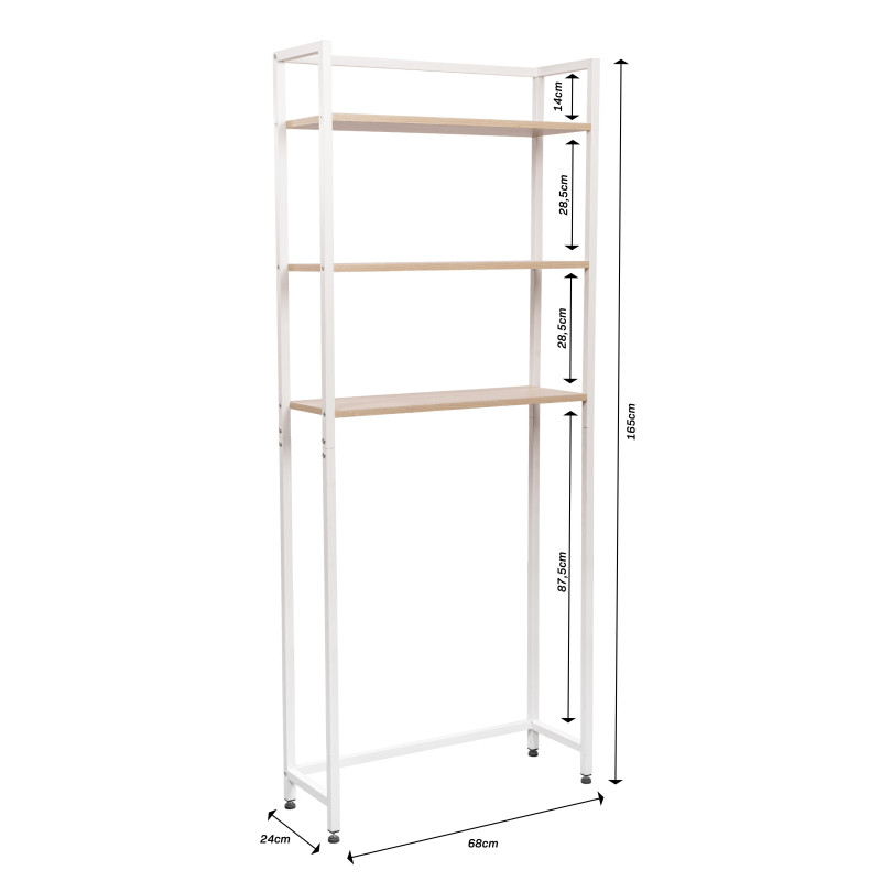 mobile lavatrice 68 cm naturale | levante shop