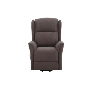 Poltrona Relax 2 Motori Thelma In Tessuto Marrone