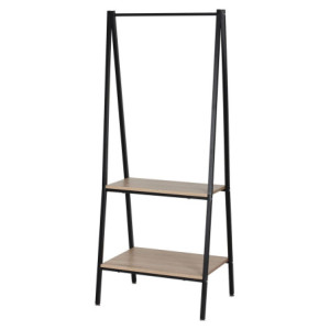 Appendiabiti Hamilton 2 Ripiani In Metallo+legno Truciolato Naturale