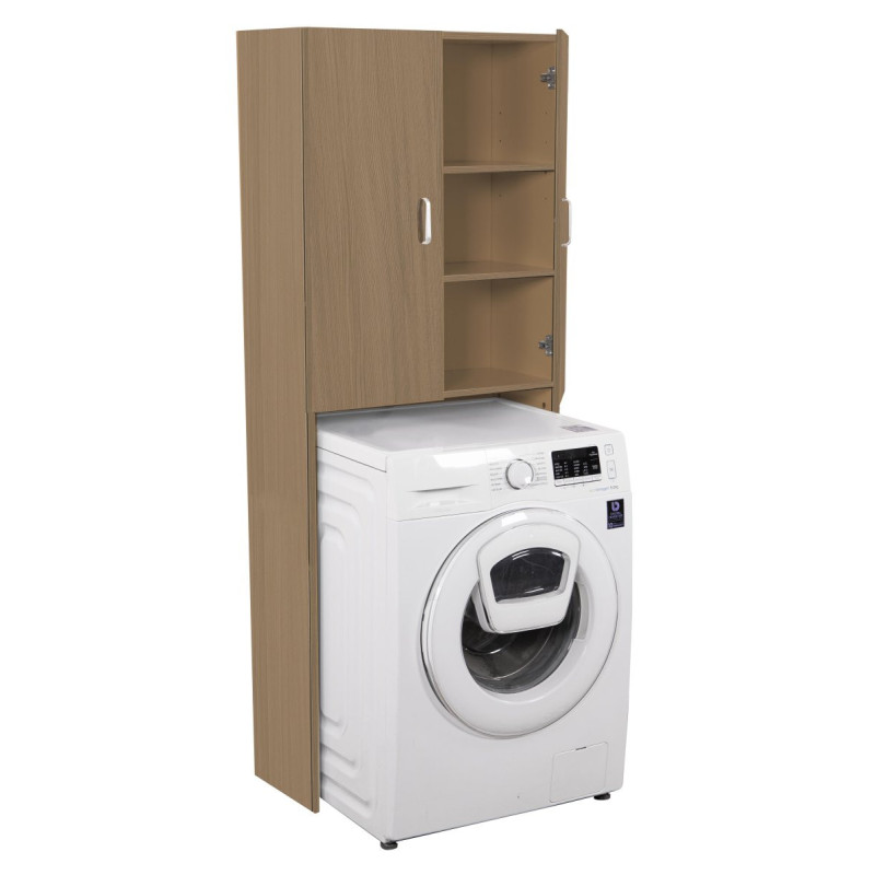 mobile lavatrice 65 cm marrone scuro | levante shop