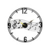 Orologio da Parete Musica 60cm Metallo Nero