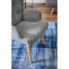 Poltrona Rijeka Tessuto Grigio Gambe Legno 75x68x96 cm