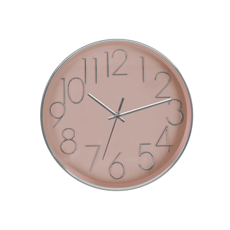 Orologio da Parete Koko Plastica Rosa Argento Ø30cm