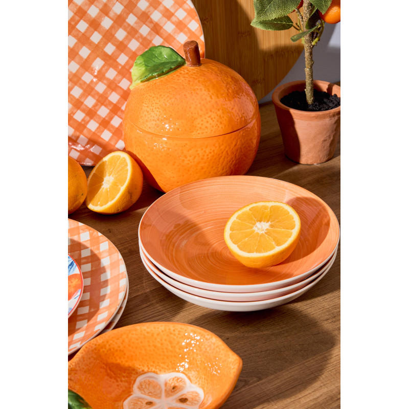 Biscottiera Agrumi 1300cc in Ceramica Amica