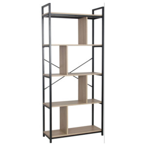 Libreria Hamilton Con Scomparti Sfalsati Dimensione 74x30x170 Cm